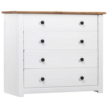 Dulap lateral, alb, 80 x 40 x 73 cm, gama pin de Panama - Img 1