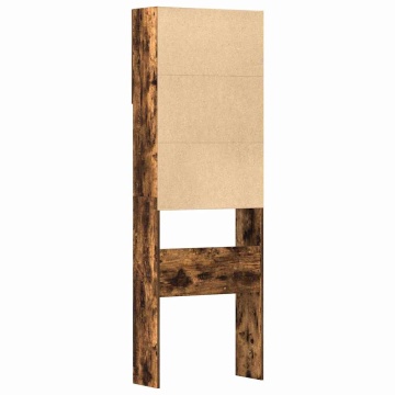 Dulap mașină de spălat stejar afumat 64x24x190cm Lemn prelucrat - Img 7