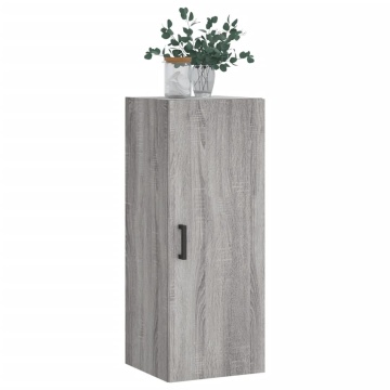 Dulap montat pe perete, gri sonoma, 34,5x34x90 cm - Img 4