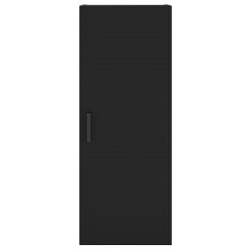 Dulap montat pe perete, negru, 34,5x34x90 cm - Img 6