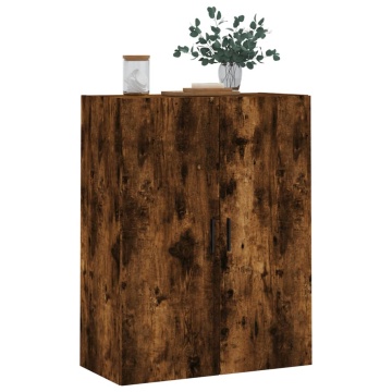 Dulap montat pe perete, stejar fumuriu, 69,5x34x90 cm - Img 4