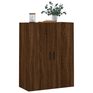 Dulap montat pe perete, stejar maro, 69,5x34x90 cm - Img 4