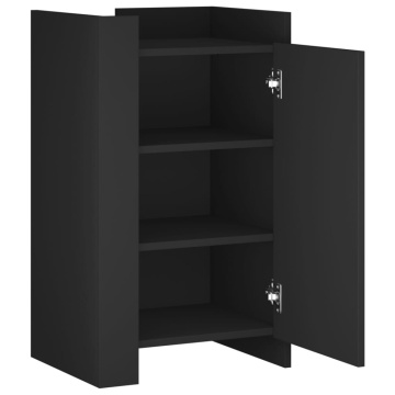 Dulap, negru, 45x35x75 cm, lemn prelucrat - Img 6