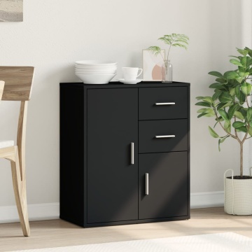 Dulap, negru, 60x31x70 cm, lemn prelucrat - Img 3