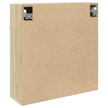 Dulap oglindă baie stejar sonoma 64,5x20x66,5 cm lemn prelucrat - Img 5