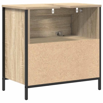 Dulap pentru baie cu sertare Stejar Sonoma 60x34,5x60 cm - Img 7