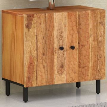 Dulap pentru chiuveta de baie, 62x33x58cm, lemn masiv de acacia - Img 1