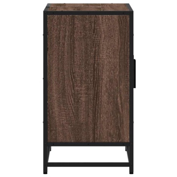 Dulap pentru chiuvetă de baie stejar maro 90x33x60 cm lemn - Img 6