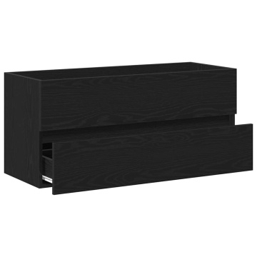 Dulap pentru chiuvetă Stejar negru 100x38,5x45cm Lemn prelucrat - Img 8