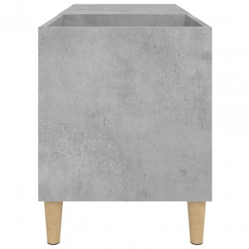 Dulap pentru discuri gri beton 84,5x38x48 cm lemn prelucrat - Img 5