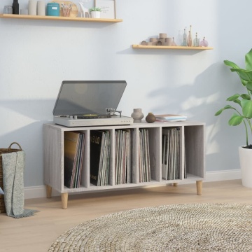 Dulap pentru discuri gri sonoma, 100x38x48 cm, lemn prelucrat - Img 1