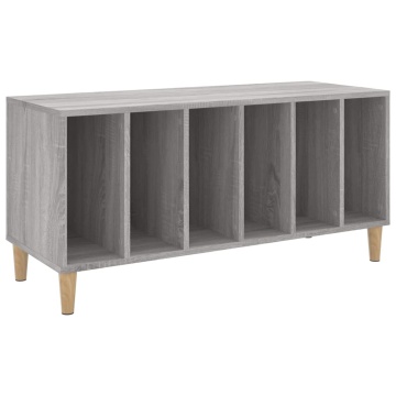 Dulap pentru discuri gri sonoma, 100x38x48 cm, lemn prelucrat - Img 2