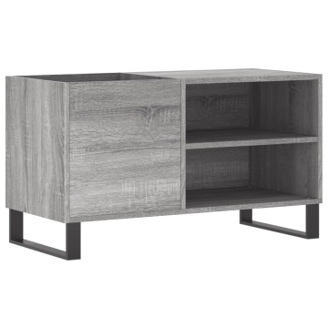 Dulap pentru discuri gri sonoma 85x38x48 cm lemn prelucrat - Img 2