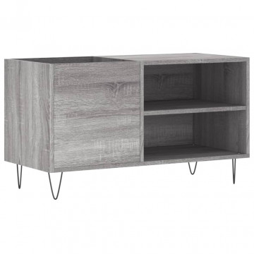 Dulap pentru discuri gri sonoma 85x38x48 cm lemn prelucrat - Img 2