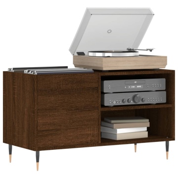 Dulap pentru discuri stejar maro, 85x38x48 cm, lemn prelucrat - Img 3