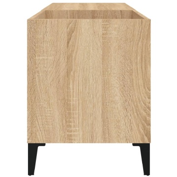 Dulap pentru discuri stejar sonoma 84,5x38x48 cm lemn prelucrat - Img 5