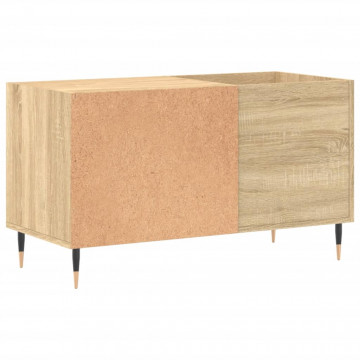 Dulap pentru discuri stejar sonoma 85x38x48 cm lemn prelucrat - Img 5