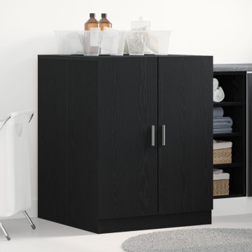 Dulap pentru mașina de spălat Stejar negru 70,5x71,5x91,5 cm din lemn prelucrat - Img 1