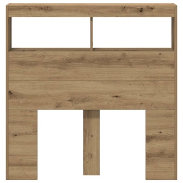 Dulap pentru tăblie cu LED Stejar Artisan 100x17x102 cm - Img 6