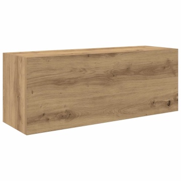 Dulap perete baie stejar artizanal, 80x25x30 cm, lemn prelucrat - Img 2