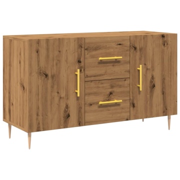 Dulap, stejar artizanal, 100x36x60 cm, lemn prelucrat - Img 2