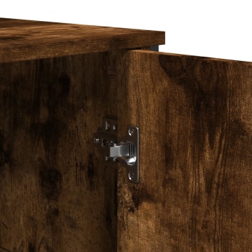 Dulap, stejar fumuriu, 78x35,5x74,5 cm, lemn prelucrat - Img 7