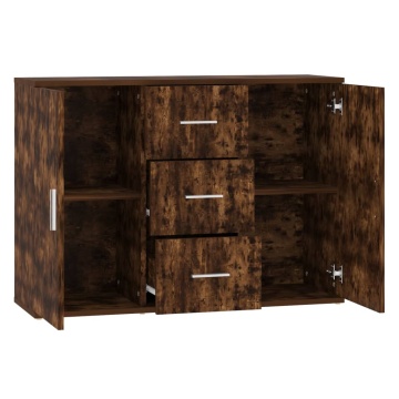 Dulap, stejar fumuriu, 91x29,5x65 cm, lemn compozit - Img 8
