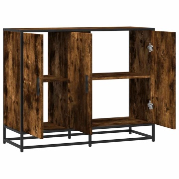 Dulap, stejar fumuriu, 94x35x76 cm, lemn prelucrat - Img 6