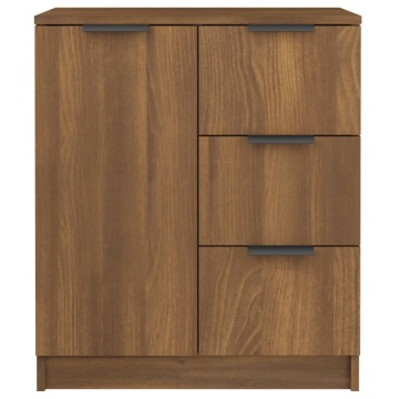 Dulap, stejar maro, 60x30x70 cm, lemn prelucrat - Img 3