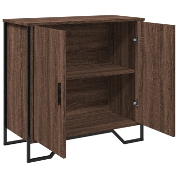 Dulap, stejar maro, 78x35,5x74,5 cm, lemn prelucrat - Img 8