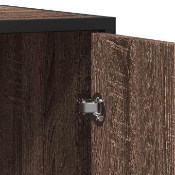 Dulap, stejar maro, 92x35x76 cm, lemn prelucrat - Img 7