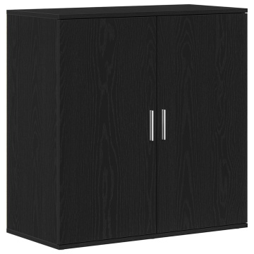 Dulap, stejar negru, 79x38x80 cm, lemn prelucrat - Img 2