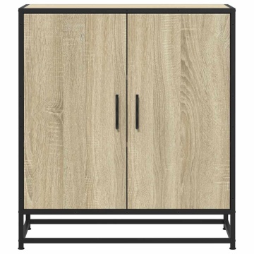 Dulap, stejar sonoma, 68x35x76 cm, lemn prelucrat și metal - Img 4