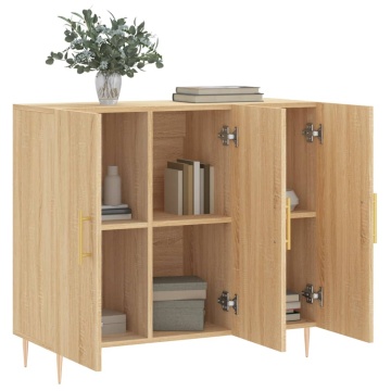 Dulap, stejar sonoma, 90x34x80 cm, lemn compozit - Img 4