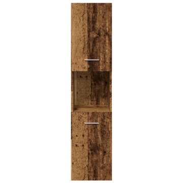 Dulap suspendat de baie, lemn vechi 30x30x130 cm lemn prelucrat - Img 4
