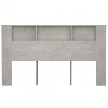 Dulap tăblie, gri beton, 180x18,5x104,5 cm - Img 4