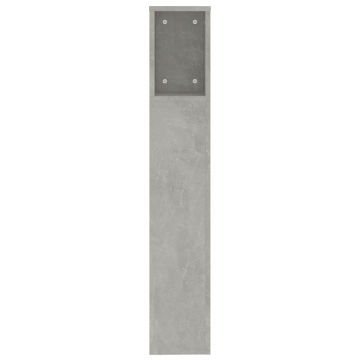 Dulap tăblie, gri beton, 200x18,5x104,5 cm - Img 4