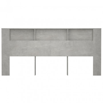 Dulap tăblie, gri beton, 220x18,5x104,5 cm - Img 4