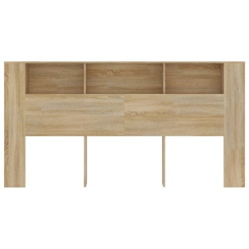 Dulap tăblie, stejar Sonoma, 200 x 18,5 x 104,5 cm - Img 3