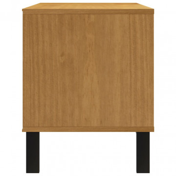 Dulap TV „FLAM” 110x40x50 cm, lemn masiv de pin - Img 5