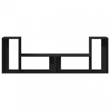Dulap TV, 2 buc., negru, 75x30x50 cm, lemn prelucrat - Img 5