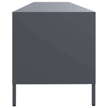 Dulap TV, antracit, 202x39x43,5 cm, oțel laminat la rece - Img 5