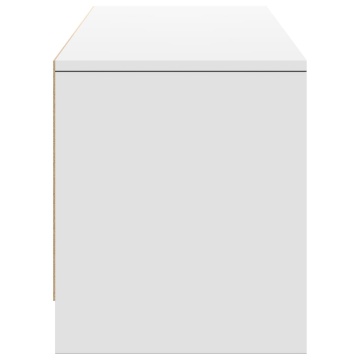 Dulap TV cu LED, alb, 165x34x40 cm, lemn prelucrat - Img 6
