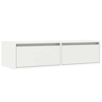 Dulap TV cu lumini LED alb 100X35,5x25 cm - Img 5