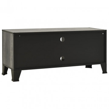 Dulap TV ,gri,105x36x47 cm,metal și MDF - Img 8