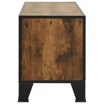 Dulap TV ,maro,105x36x47 cm,metal și MDF - Img 4