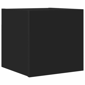 Dulap TV montaj pe perete, negru, 30,5x30x30 cm - Img 2