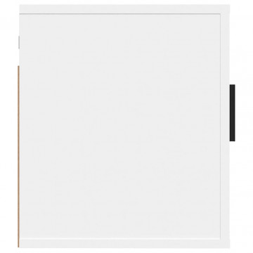 Dulap TV montat pe perete, alb, 40x34,5x40 cm - Img 5