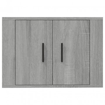 Dulap TV montat pe perete, gri sonoma, 57x34,5x40 cm - Img 5