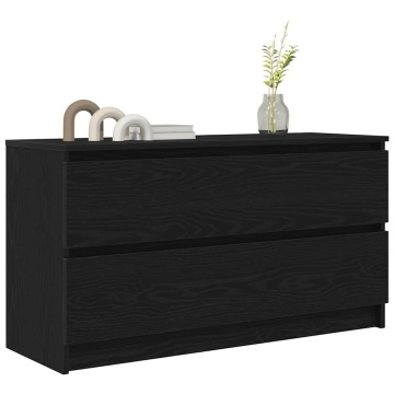 Dulap TV, negru, 100x35x54 cm, lemn prelucrat - Img 4
